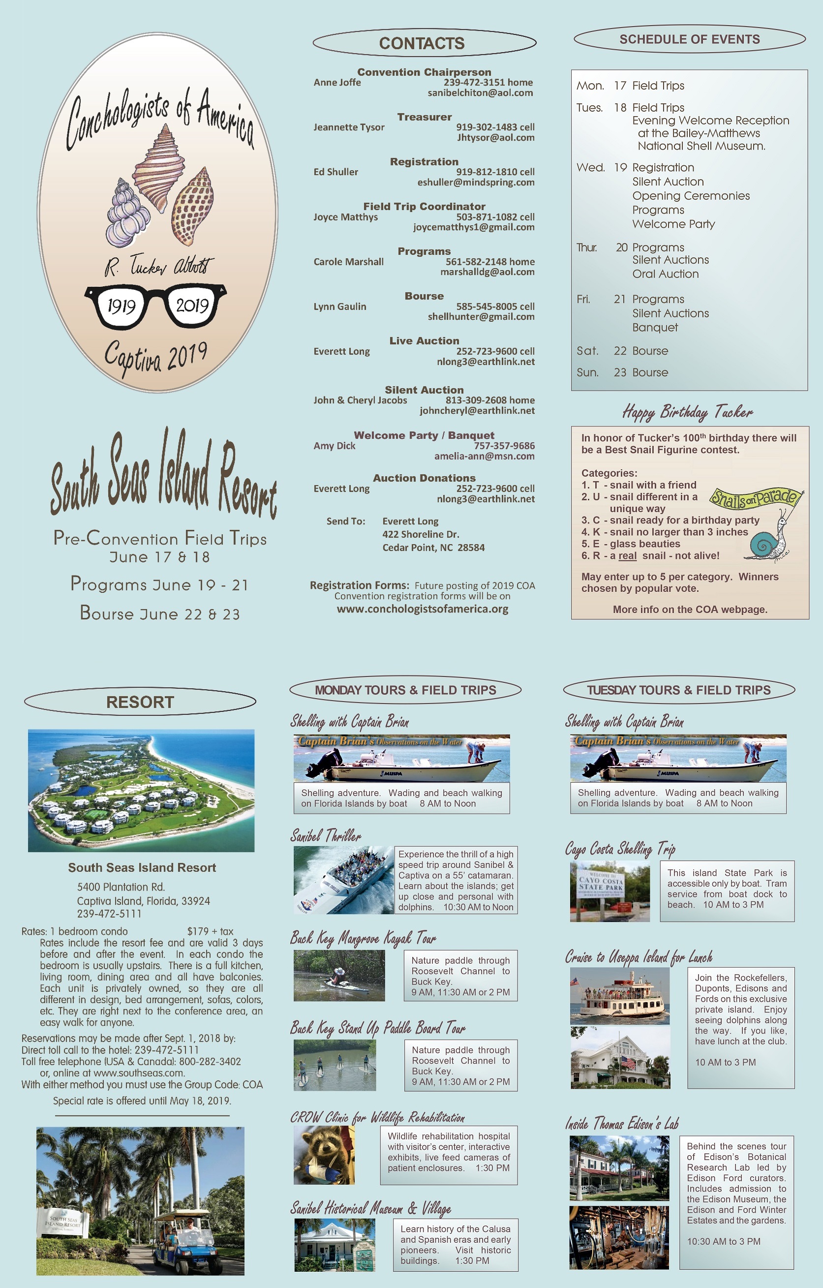 COA Convention 2019 trifold reformatted no. 2