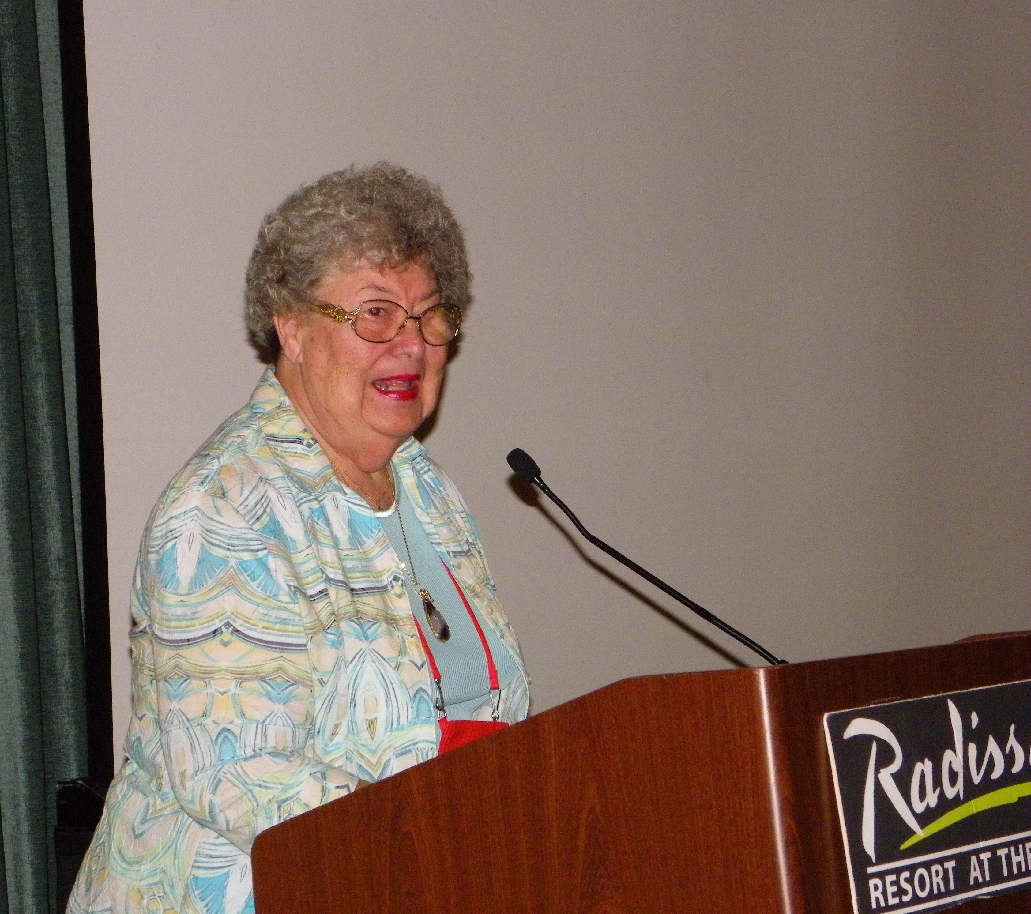 Doris Underwood, opening the 2011 COA Convention in Cape Canaveral, Florida